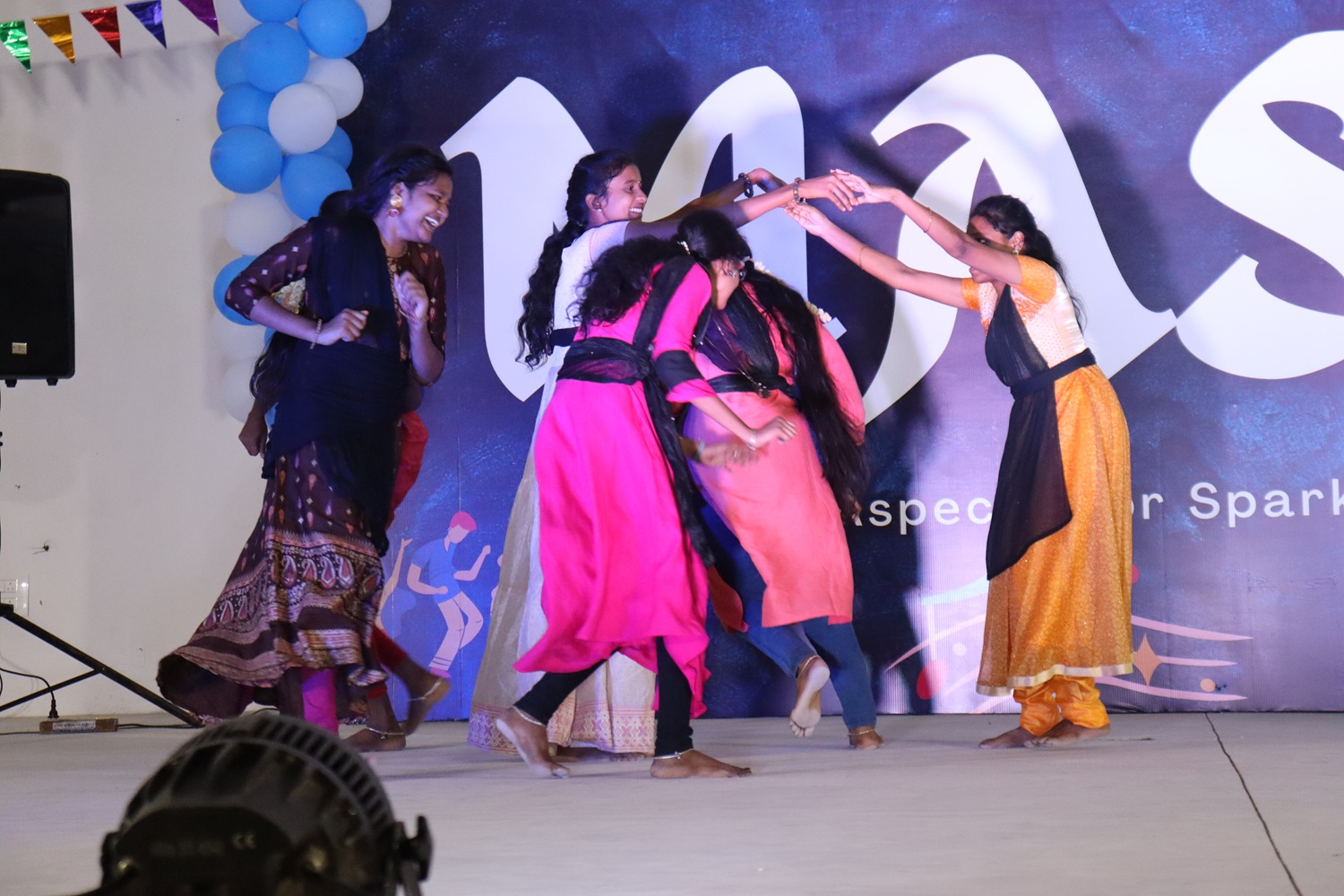 Photo of performing
            dancer