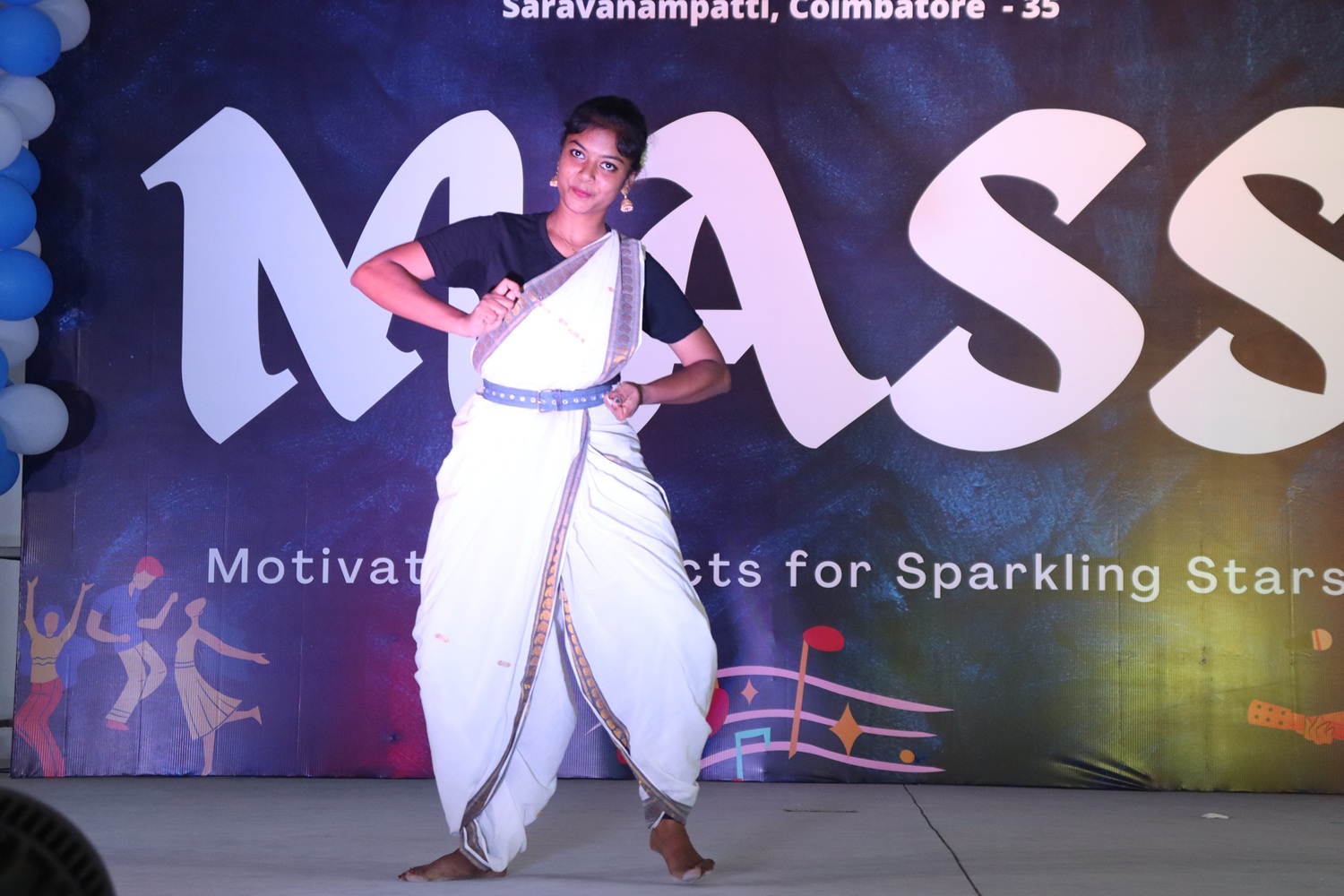 Photo of performing
            dancer